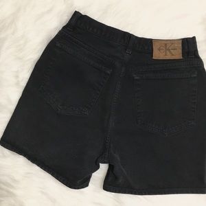 Vintage Black Calvin Klein High Rise Shorts
